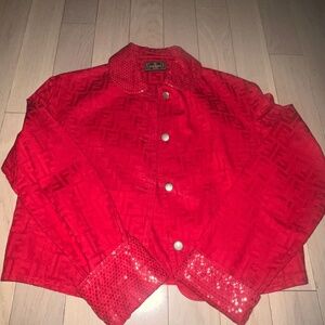 Vintage fendi jean jacket